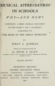 'Musical appreciation' in schools