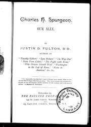Charles H. Spurgeon, our ally