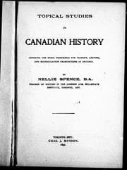 Topical studies in Canadian history