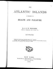 The Atlantic Islands as resorts of health and pleasure