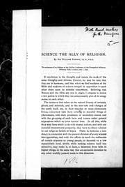 Science, the ally of religion