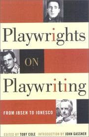 Playwrights on playwriting
