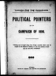 Political pointers for the campaign of 1896