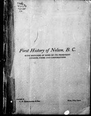 First history of Nelson, B.C