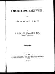 Voices from Abegweet, or, The home on the wave