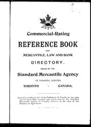 Commercial-rating reference book and mercantile, law and bank directory