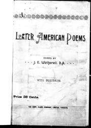 Later American poems