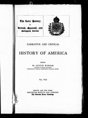 Narrative and critical history of America