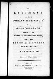 An estimate of the comparative strength of Great-Britain