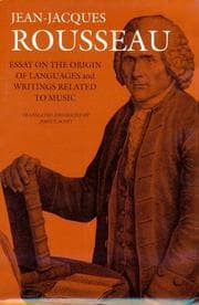 Essay on the origin of languages and writings related to music