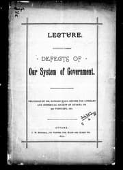 Defects of our system of government
