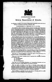Constitution of the Reform Association of Canada