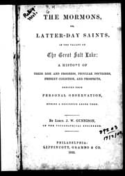The Mormons, or, Latter-day Saints in the valley of the Great Salt Lake
