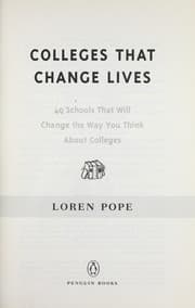 Colleges that change lives