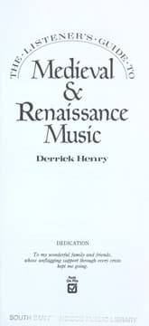 The listener's guide to medieval & Renaissance music