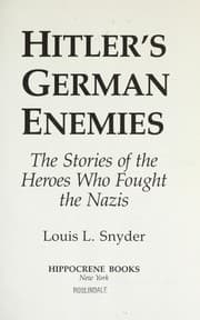 Hitler's German Enemies