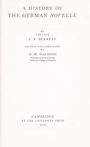 A history of the German Novelle