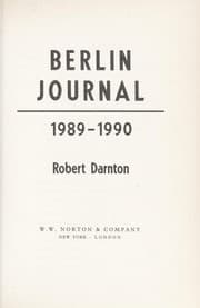 Berlin journal, 1989-90