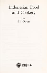 Indonesian food and cookery