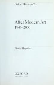 After modern art, 1945-2000