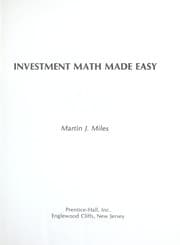 Investment math made easy