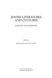 Jewish literatures and cultures