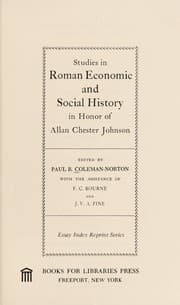 Studies in Roman economic and social history