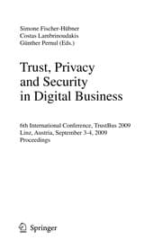 Trust, Privacy and Security in Digital Business