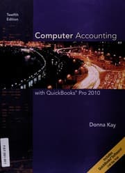 Computer accounting with QuickBooks Pro 2010