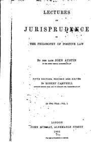 Lectures on jurisprudence