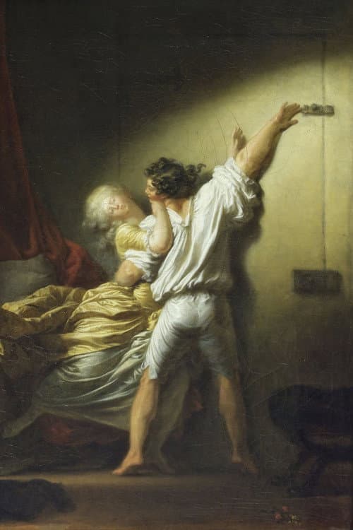 Jean Honoré Fragonard « L’amour dans les plis, Le Verrou »