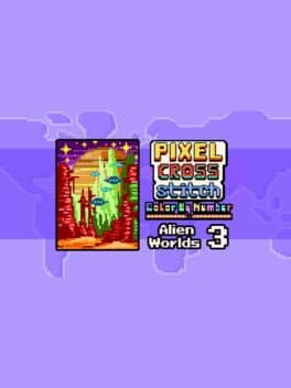 Pixel Cross Stitch: Color by Number - Alien Worlds Pack 3