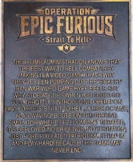 Operation Epic Furious: Strait to Hell