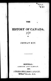 The history of Canada
