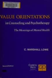 Value orientations in counseling and psychotherapy
