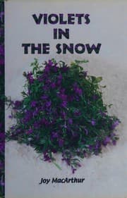 Violets in the snow