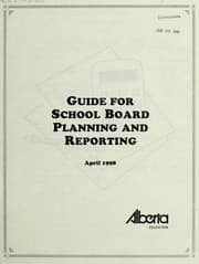 Guide for school board planning and reporting