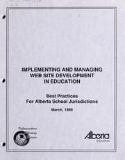 Implementing and managing web site development in education