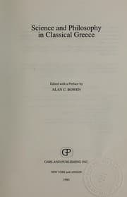 Science and philosophy in classical Greece