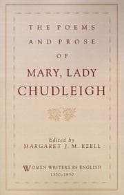 The poems and prose of Mary, Lady Chudleigh