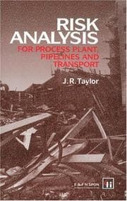 Risk analysis for process plant, pipelines and transport