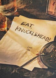 Eat, knucklehead!