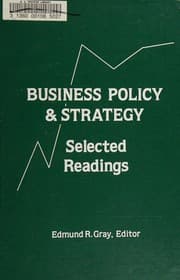 Business policy and strategy