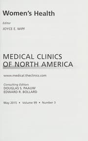 Women's Health, an Issue of Medical Clinics of North America
