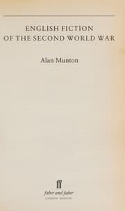 English fiction of the Second World War