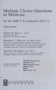 Multiple choice questions in medicine for the MCRP examination-