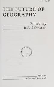 Future of Geography (RLE Social and Cultural Geography)