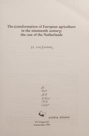 The transformation of European agriculture in the nineteenth century