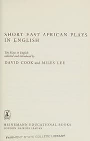 Short East African plays in English