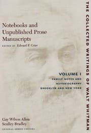 Notebooks and unpublished prose manuscripts